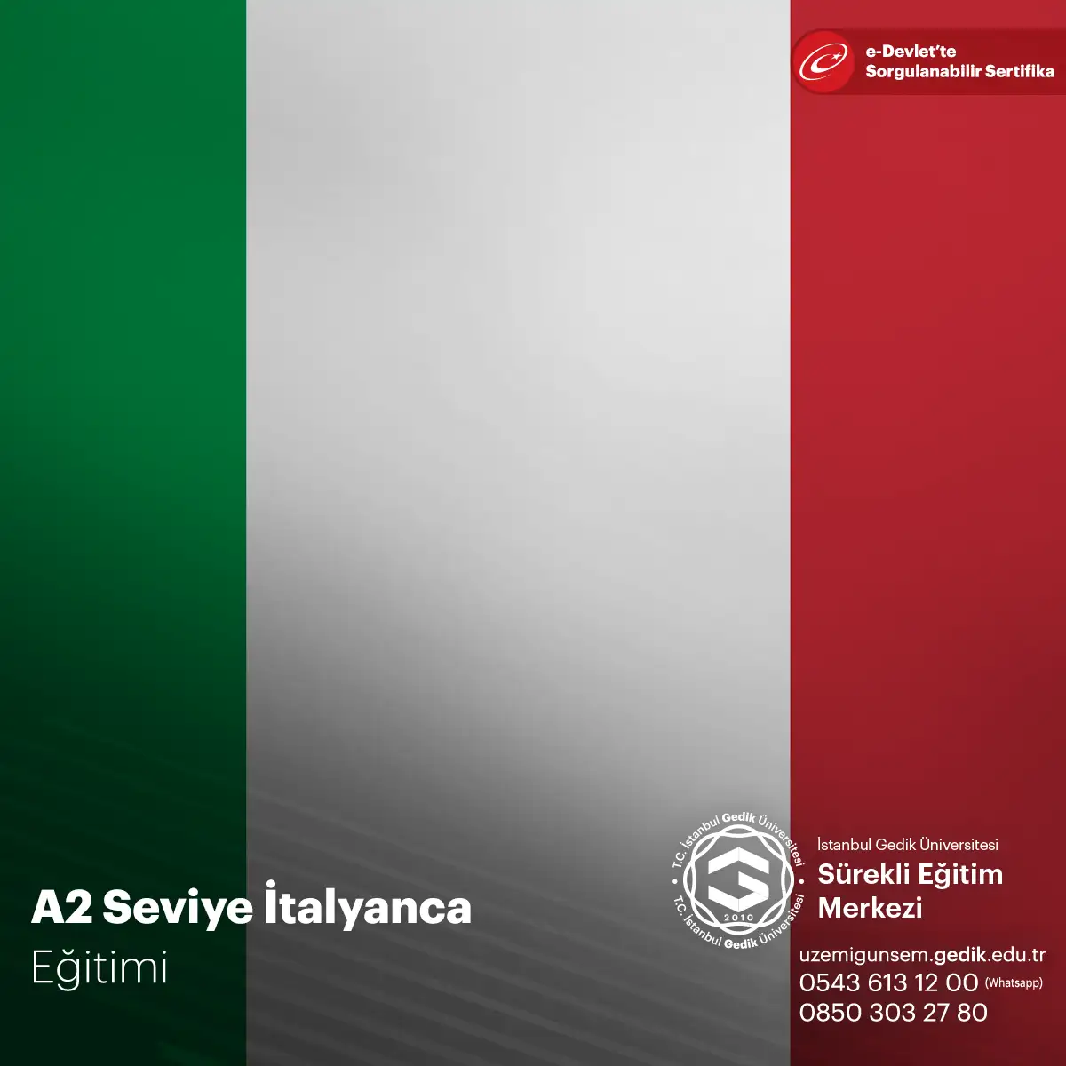 A2 Seviye İtalyanca Eğitimi 