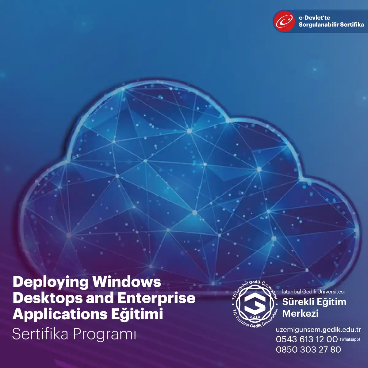 Deploying Windows Desktops and Enterprise Applications Eğitimi 