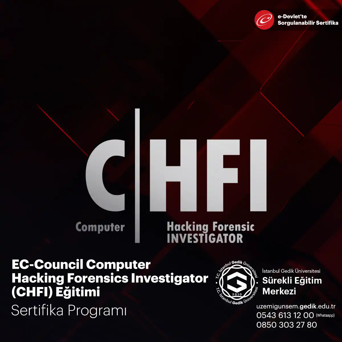 EC-Council Computer Hacking Forensics Investigator (CHFI) Eğitimi 