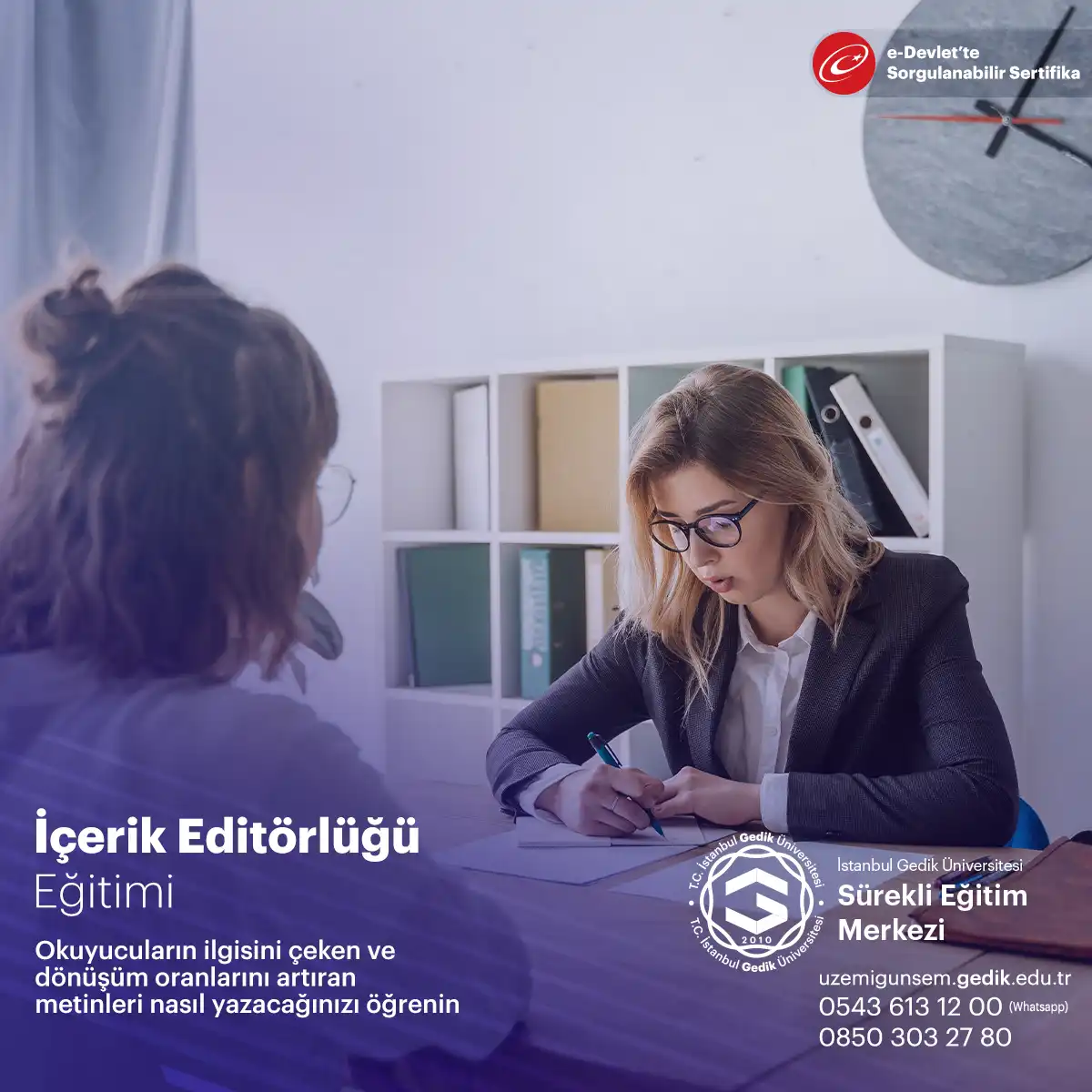 İçerik Editörlüğü Eğitimi Sertifikası