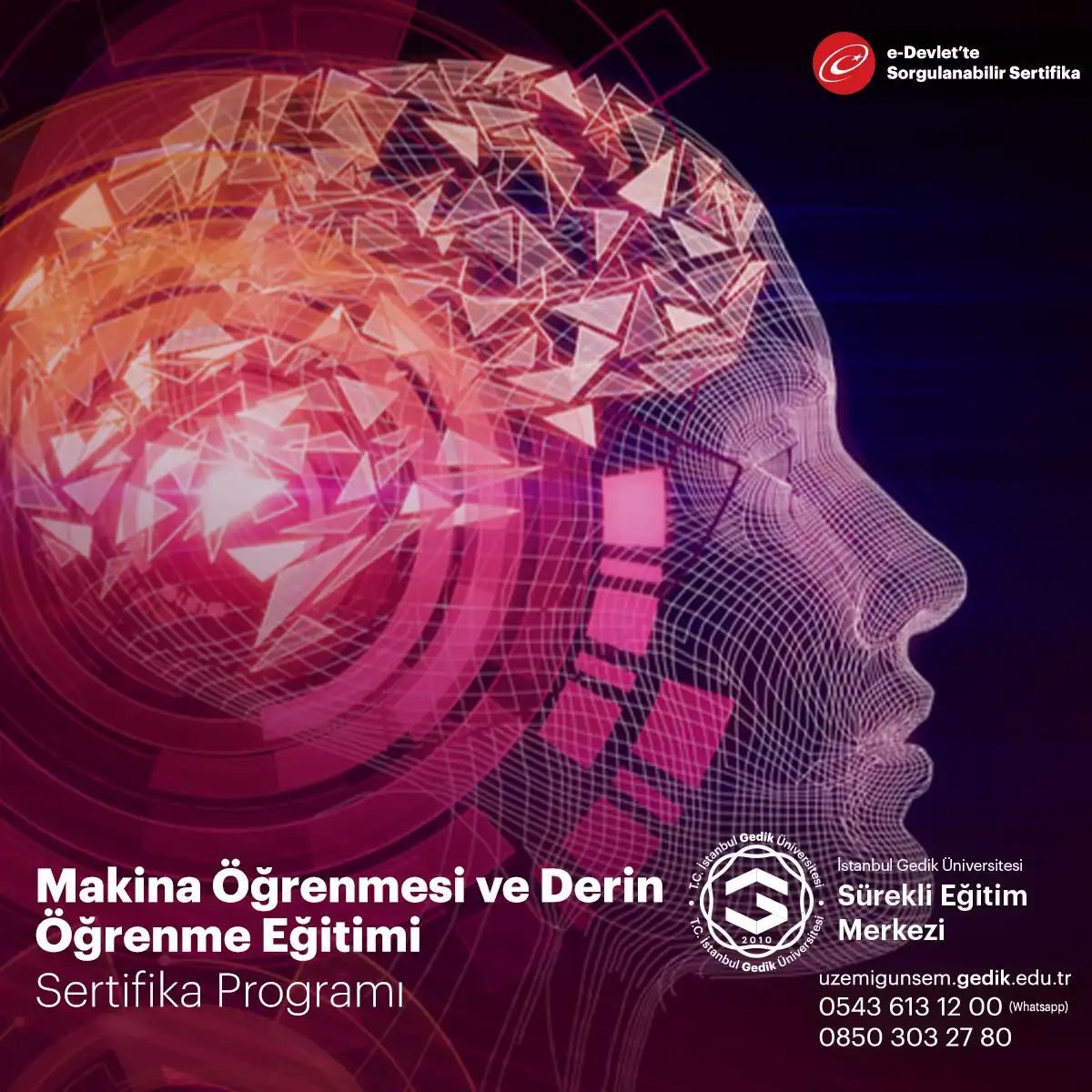 Makina Öğrenmesi ve Derin Öğrenme Eğitimi 