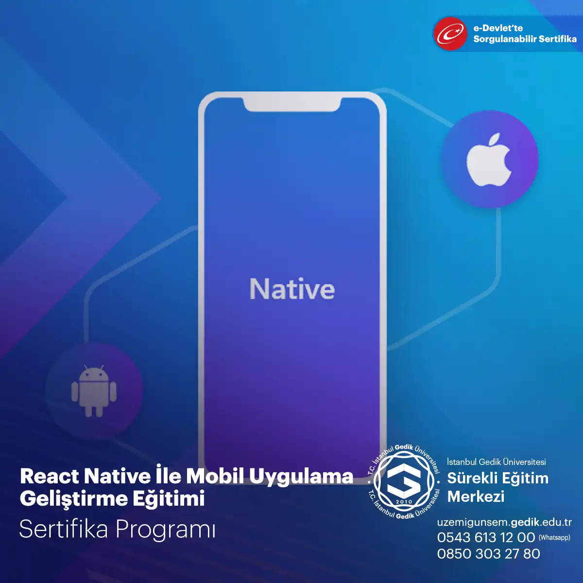 React Native İle Mobil Uygulama Geliştirme Eğitimi 