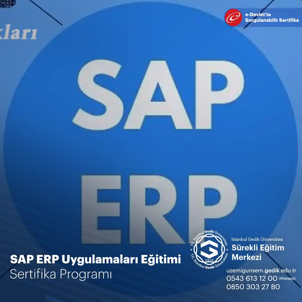 SAP ERP ​Uygulamaları Eğitimi 