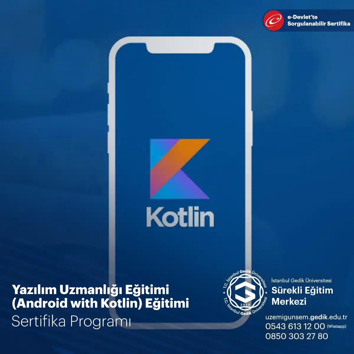 Yazılım Uzmanlığı Eğitimi (Android with Kotlin) Eğitimi 