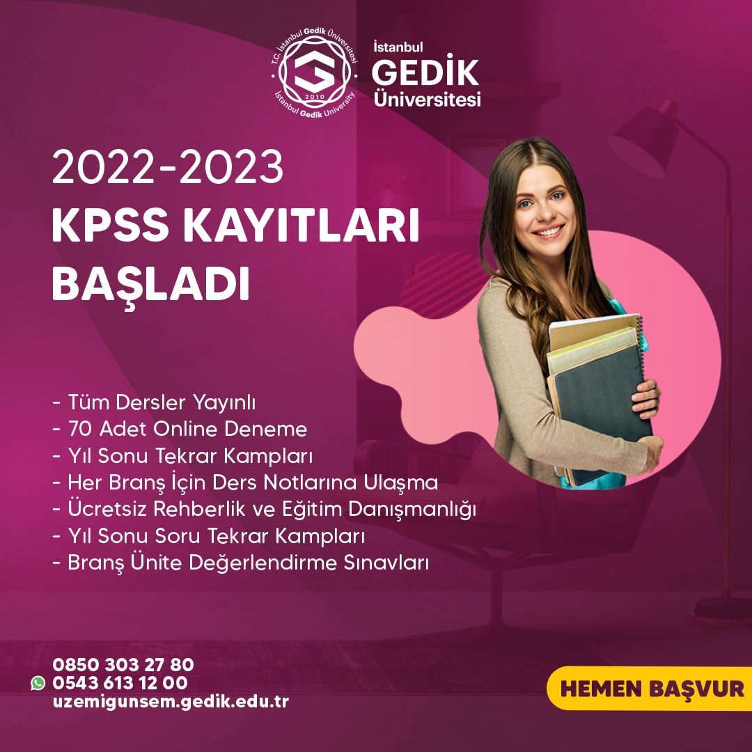 KPSS Genel Kültür-Genel Yetenek-Eğitim Bilimleri-ÖABT Kursu