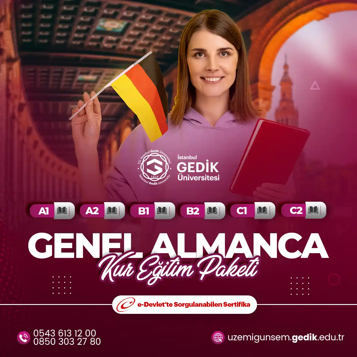 Genel Almanca (A1,A2,B1,B2,C1,C2) Kur Eğitim Paketi