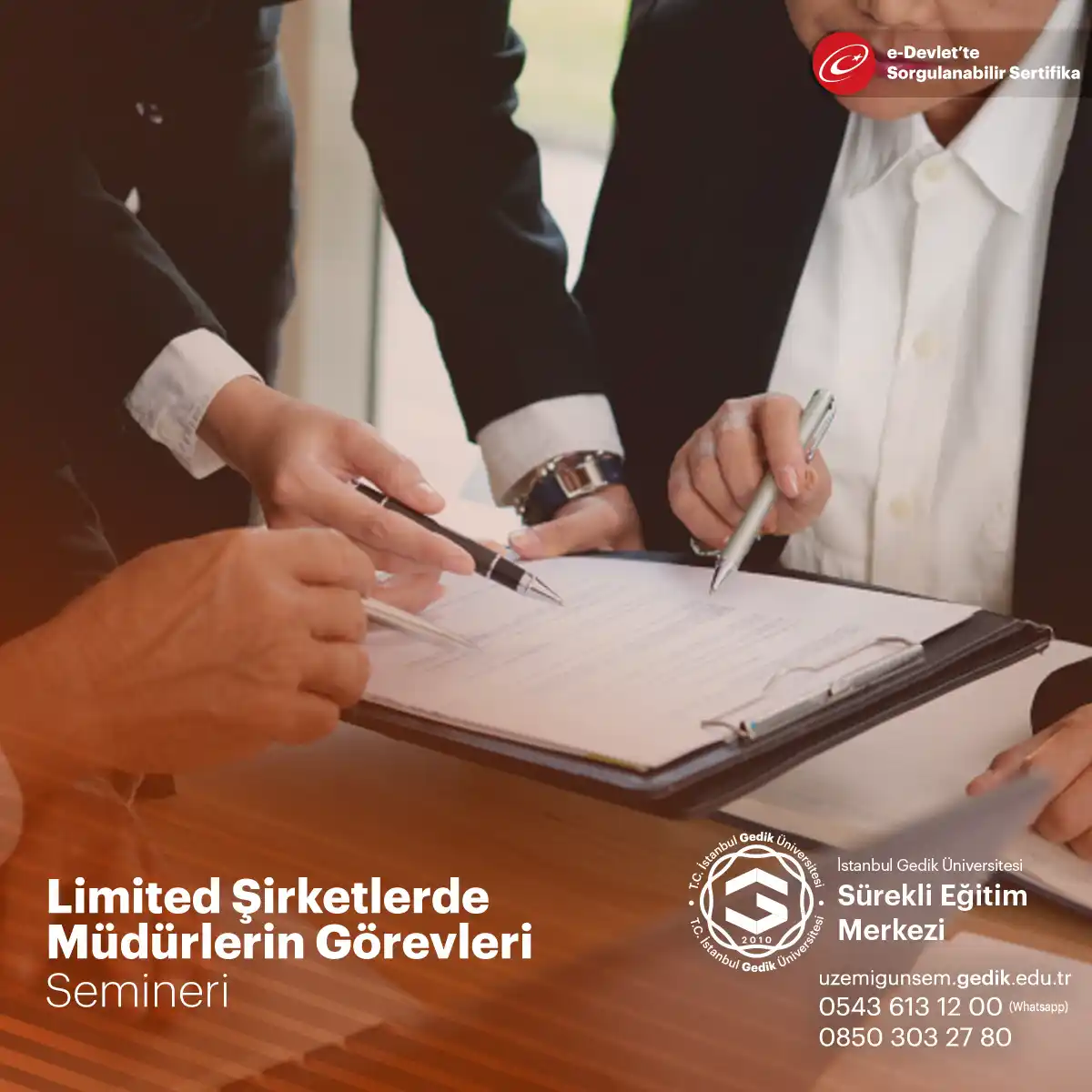 Limited Şirketlerde Müdürlerin Görevleri Semineri