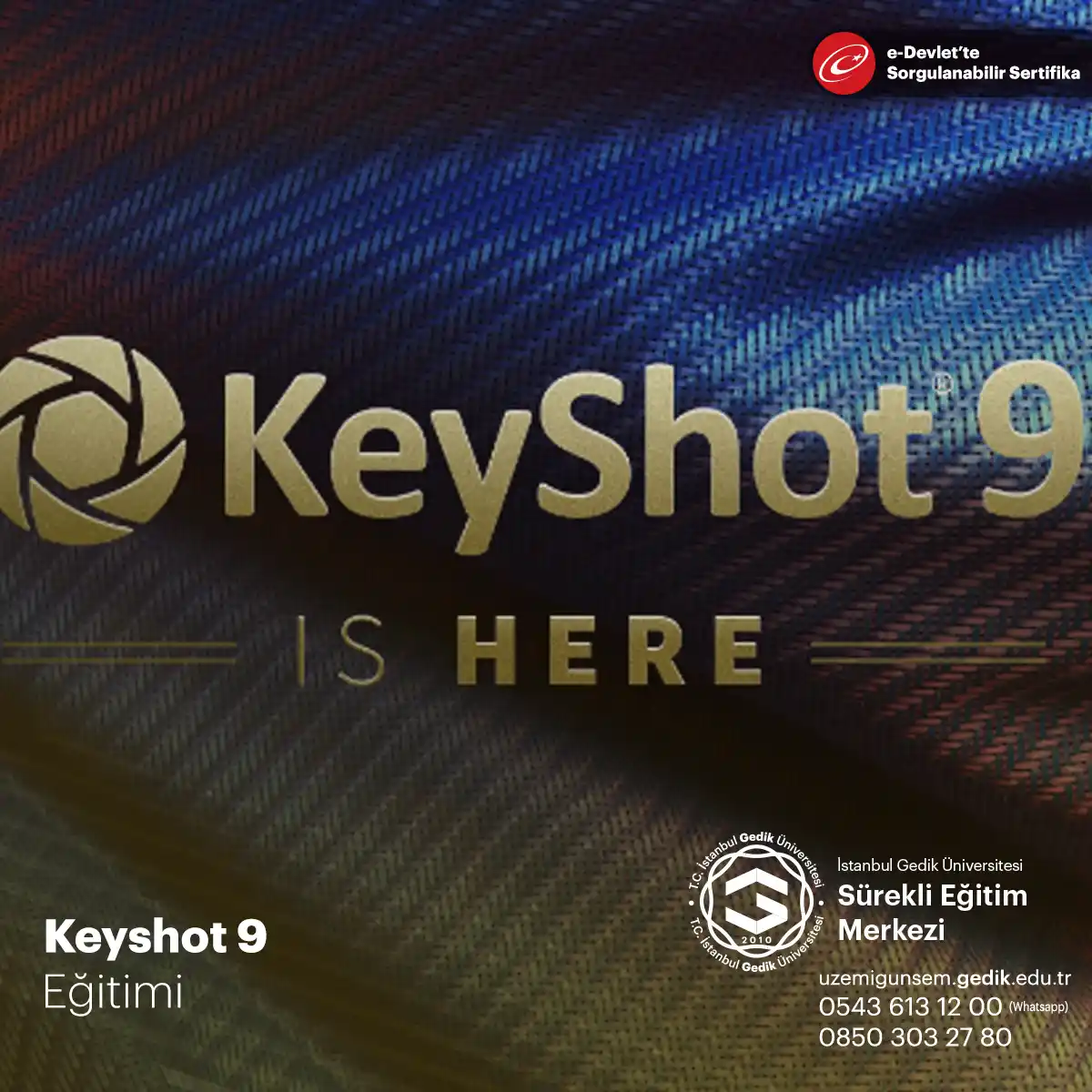 Keyshot 9 Eğitimi Sertifika Programı