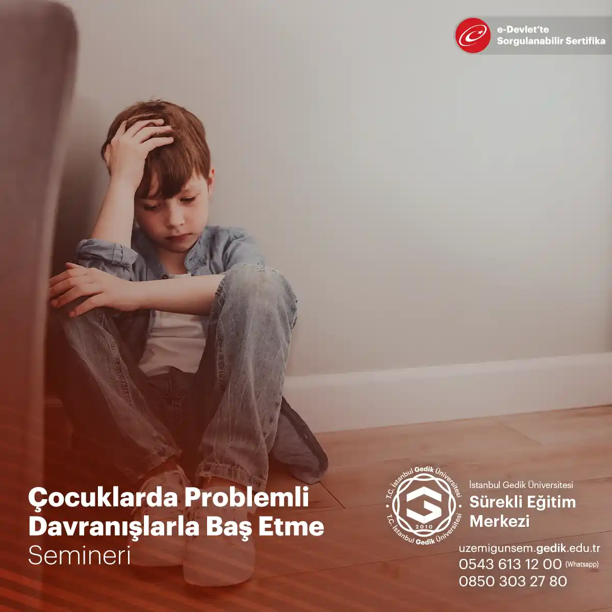 Çocuklarda Problemli Davranışlarla Baş Etme Semineri